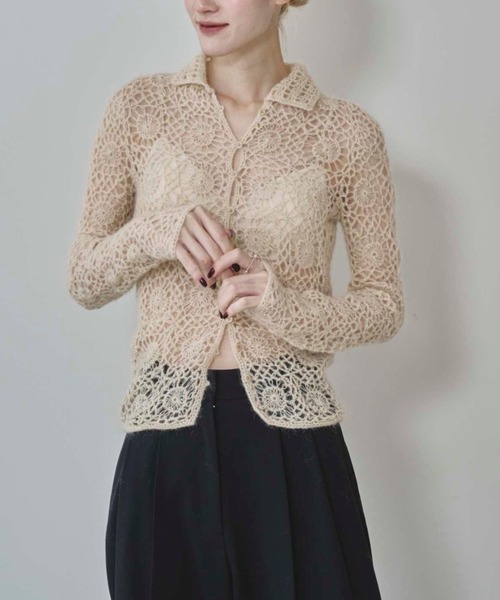 TODAYFUL Mohair Crochet Knitshirts