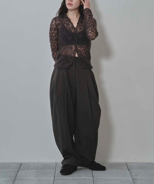 TODAYFUL（トゥデイフル）の「TODAYFUL Mohair Crochet Knitshirts