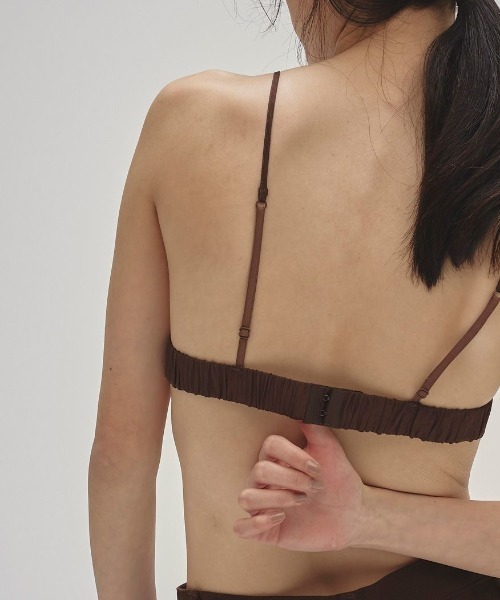 TODAYFUL(トゥデイフル)の「【TODAYFUL/トゥデイフル】Cupin Satin Bratop/サテンブラトップ(チューブトップ・レディース・キナリ/チョコ/チャコールグレー・FREE)」の7枚目の写真