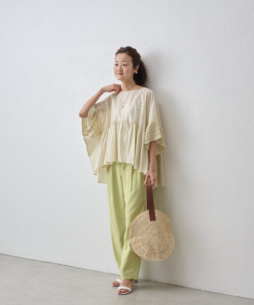 ン 大人気 新品 ノ ソデクロシェブラウス（シャツ/ブラウス）｜BEARDSLEY トップス