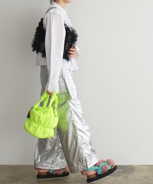 cheek(BAG)(チーク)の「pokkori kinchaku 2way tote / トートバッグ(トートバッグ・レディース・ブルー/イエロー/グレー/ブラック/パープル・FREE)」の15枚目の写真
