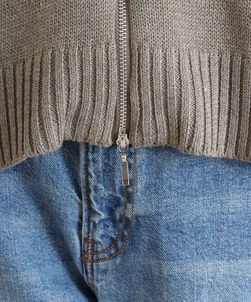 FUNALIVE(ファンアライブ)の「RELACLO select 7G変形WZIPベスト(ベスト・レディース・アイボリー/モカ/グレー/ブラック・M)」の20枚目の写真