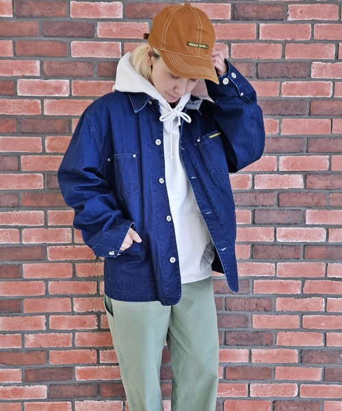 GREEN BOWL（グリーンボウル）の「グリーンボウル 【GREEN BOWL】 Indigo Canvas Coverall（カバーオール・メンズ・インディゴブルー・M/L）」の3枚目の写真