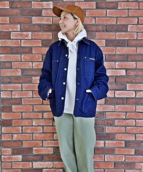 GREEN BOWL（グリーンボウル）の「グリーンボウル 【GREEN BOWL】 Indigo Canvas Coverall（カバーオール・メンズ・インディゴブルー・M/L）」の4枚目の写真