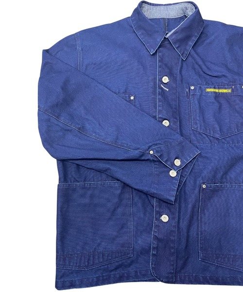 GREEN BOWL（グリーンボウル）の「グリーンボウル 【GREEN BOWL】 Indigo Canvas Coverall（カバーオール・メンズ・インディゴブルー・M/L）」の12枚目の写真