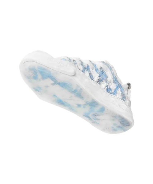 H52(エイチフィフティツー)の「【H52】Canvas Cream Shoes(スニーカー・メンズ・ホワイト×ブルー・25.5cm/26.5cm)」の5枚目の写真