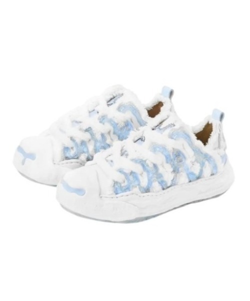 H52(エイチフィフティツー)の「【H52】Canvas Cream Shoes(スニーカー・メンズ・ホワイト×ブルー・25.5cm/26.5cm)」の20枚目の写真