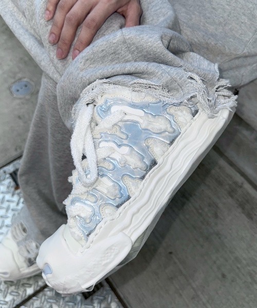 H52(エイチフィフティツー)の「【H52】Canvas Cream Shoes(スニーカー・メンズ・ホワイト×ブルー・25.5cm/26.5cm)」の19枚目の写真