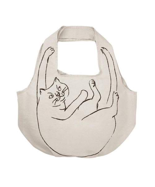 ROOTOTE（ルートート）の「ルートート / EU.ラウンド.ブラサガリネコ-A（エコバッグ/サブバッグ・レディース・イエロー/ブルー/グレー/ブラック/ピンク/ホワイト・FREE）」の4枚目の写真