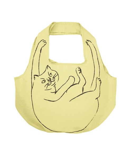 ROOTOTE（ルートート）の「ルートート / EU.ラウンド.ブラサガリネコ-A（エコバッグ/サブバッグ・レディース・イエロー/ブルー/グレー/ブラック/ピンク/ホワイト・FREE）」の6枚目の写真