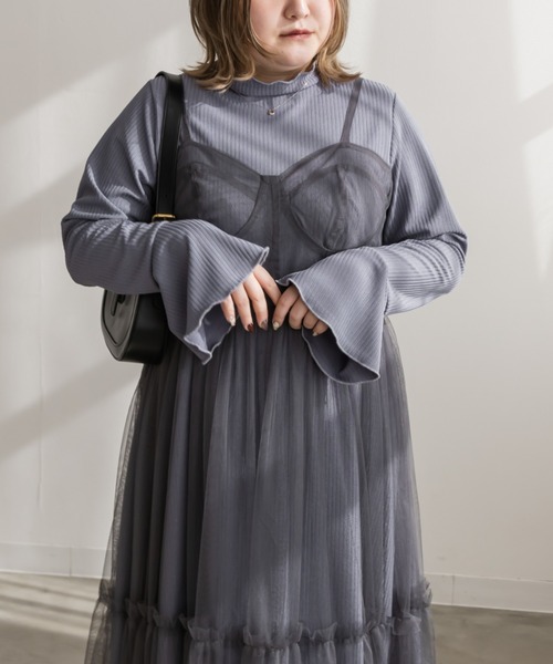 インナー付きチュールキャミワンピースセット（ワンピース）｜CLETTE  