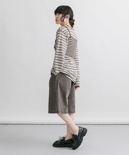 KBF(ケイビーエフ)の「ウォッシュドハーフパンツ(その他パンツ・レディース・ブラウン/グレー・ONE)」の18枚目の写真