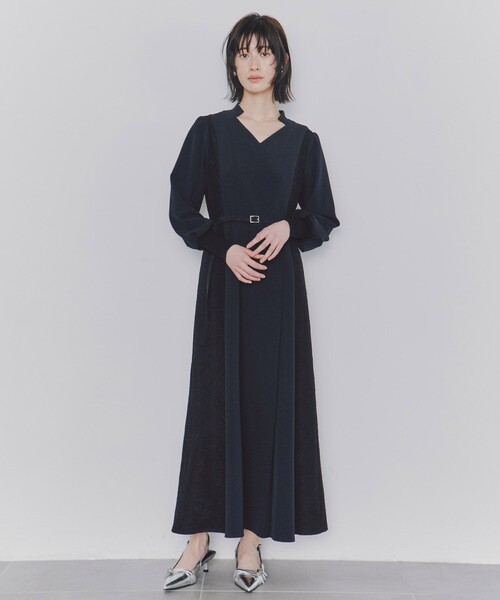 OUR カシュクールワンピース　ブラック 26色展開 コットン ゆったり カシュクールワンピース ♪オーダー