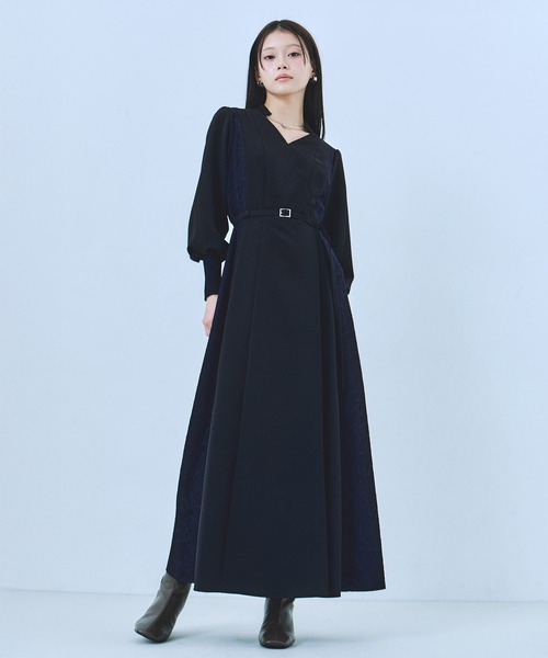 セール】レースドッキングカシュクールワンピース｜オケージョン/秋服