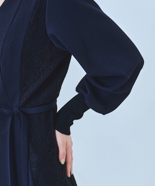 セール】レースドッキングカシュクールワンピース｜オケージョン/秋服