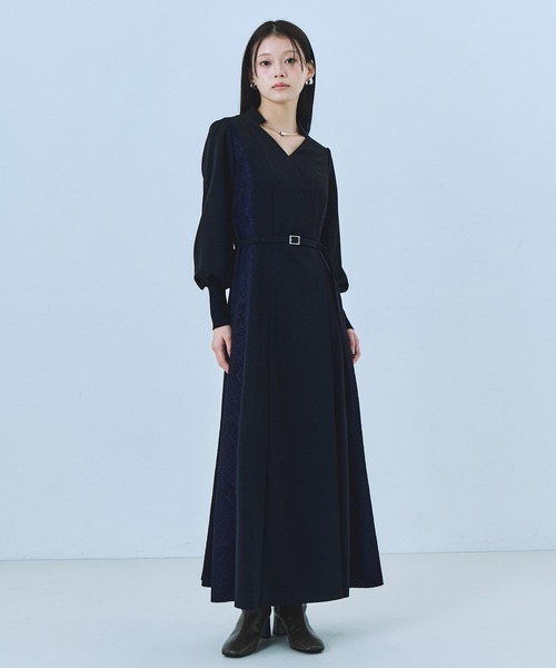 セール】レースドッキングカシュクールワンピース｜オケージョン/秋服