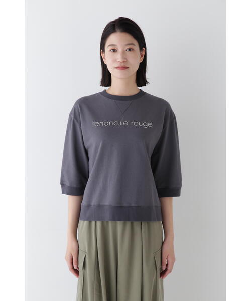 human woman(ヒューマンウーマン)の「◆ロゴトレーナー(Tシャツ/カットソー・レディース・ピンク/ホワイト/イエロー/グレー系その他・MEDIUM)」の10枚目の写真