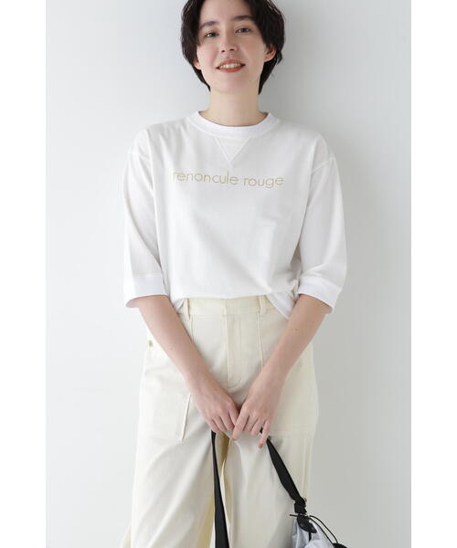 human woman(ヒューマンウーマン)の「◆ロゴトレーナー(Tシャツ/カットソー・レディース・ピンク/ホワイト/イエロー/グレー系その他・MEDIUM)」の14枚目の写真