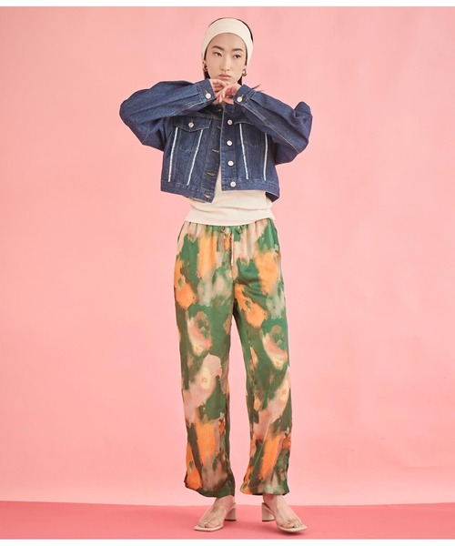 Settimissimo（セッティミッシモ）の「タックスリーブ ショート丈 デニム Gジャン（デニムジャケット・レディース・ブルー/インディゴブルー・FREE）」の8枚目の写真