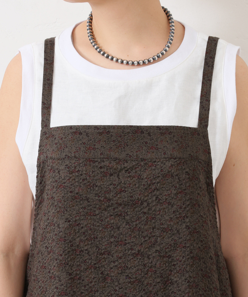 【journal standard luxe】レオパリネン キャミサロペ ジャーナルスタンダードラックス レオパリネン キャミサロペ