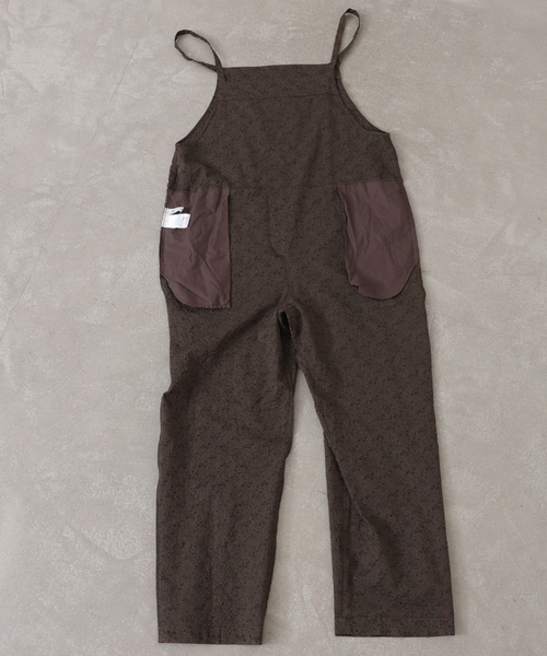 リバティプリントのオールインワン（Mサイズ）ブラック×ホワイト リバティプリントのオールインワン（Mサイズ）ブラック×ホワイト