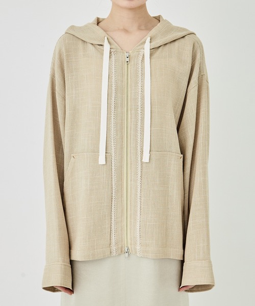 エンブロイダリーメッシュパーカー（パーカー）｜PUBLIC TOKYO