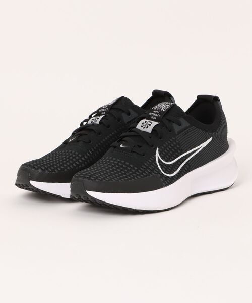 NIKE(ナイキ)の「NIKE ナイキ INTERACT RUN インタラクト ラン MFD2291 001BLACK/WHITE(スニーカー・メンズ・ブラック・25.0cm/25.5cm/26.0cm/26.5cm/27.0cm/27.5cm/28.0cm/28.5cm/29.0cm)」の1枚目の写真