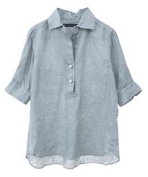 《定番》五分袖パールスキッパー