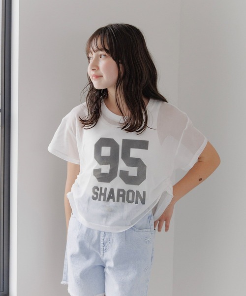 GLOBAL WORK(グローバルワーク)の「DRYプリントメッシュプルオーバー半袖/326105(Tシャツ/カットソー・キッズ・ブラック/ホワイト系5/ホワイト系6・130cm/140cm/150cm/160cm)」の2枚目の写真