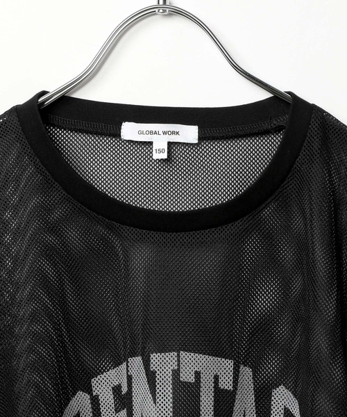 GLOBAL WORK(グローバルワーク)の「DRYプリントメッシュプルオーバー半袖/326105(Tシャツ/カットソー・キッズ・ブラック/ホワイト系5/ホワイト系6・130cm/140cm/150cm/160cm)」の18枚目の写真