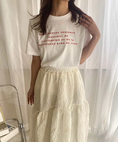 merrylatte(メリーラテ)の「『低身長用サイズあり』 ワンポイント半袖Tシャツ(Tシャツ/カットソー・レディース・ホワイト/A/B/C/D/E・X-SMALL/MEDIUM/SMALL/LARGE)」の16枚目の写真