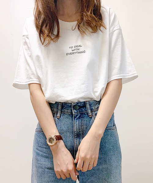 merrylatte(メリーラテ)の「『低身長用サイズあり』 ワンポイント半袖Tシャツ(Tシャツ/カットソー・レディース・ホワイト/A/B/C/D/E・X-SMALL/MEDIUM/SMALL/LARGE)」の22枚目の写真