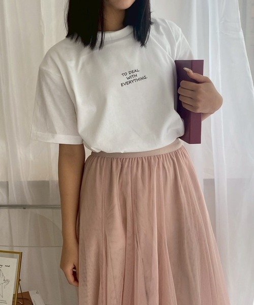 merrylatte(メリーラテ)の「『低身長用サイズあり』 ワンポイント半袖Tシャツ(Tシャツ/カットソー・レディース・ホワイト/A/B/C/D/E・X-SMALL/MEDIUM/SMALL/LARGE)」の17枚目の写真