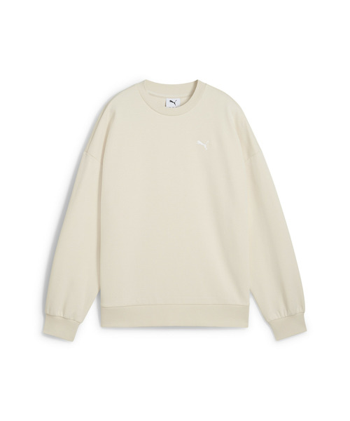 PUMA（プーマ）の「PUMA プーマ ウィメンズ ワードローブ ESS オーバーサイズ クルースウェット（スウェット・レディース・オフホワイト/ブラック・MEDIUM/SMALL/X-LARGE/LARGE）」の13枚目の写真
