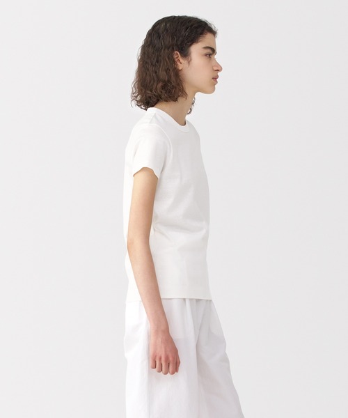 Y's リネン混 カットソー MUJI Labo〕婦人 リネン混半袖Tシャツ（Tシャツ/カットソー）｜MUJI