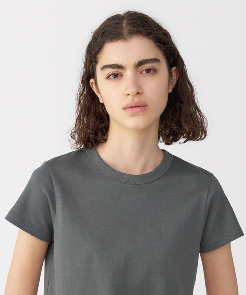 MUJI Labo(ムジラボ)の「〔MUJI Labo〕婦人 リネン混半袖Tシャツ(Tシャツ/カットソー・レディース・オフホワイト/ダークグレー/イエロー系/ネイビー・S/M/L/XL)」の14枚目の写真