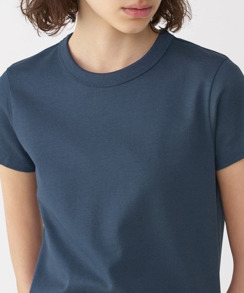 MUJI Labo(ムジラボ)の「〔MUJI Labo〕婦人 リネン混半袖Tシャツ(Tシャツ/カットソー・レディース・オフホワイト/ダークグレー/イエロー系/ネイビー・S/M/L/XL)」の20枚目の写真