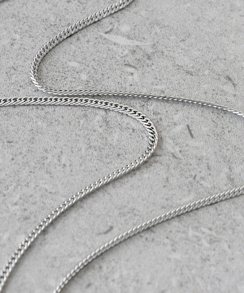 minsobi（ミンソビ）の「デュアルレイヤーペンダントネックレス（ネックレス・メンズ・シルバー・FREE）」の5枚目の写真