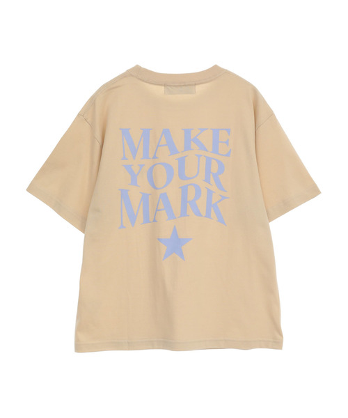 CONVERSE TOKYO（コンバーストウキョウ）の「BACK LOGO PRINT TEE（Tシャツ/カットソー・レディース・ベージュ/ホワイト/チャコールグレー/ピンク/ブルー・FREE）」の3枚目の写真