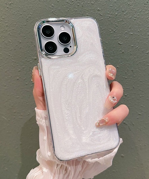 c.u.l（シーユーエル）の「ニュアンスグリッター クリア iPhoneカバー iphoneケース ipc747（スマホケース/カバー・レディース・ホワイト・iPhone 14/iPhone 14 Pro/iPhone 15/iPhone 15 Pro/iPhone 16/iPhone 16 Pro/iPhone 17）」の3枚目の写真