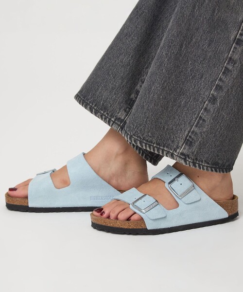 サンダル Birkenstock Arizona Sandal Birkenstock Unisex Arizona Two-strap Buckle Slide Footbed