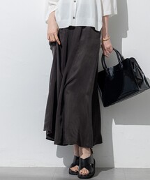 23区 S（ニジュウサンクチイサイサイズ）の「【接触冷感/洗える】フィブリルツイル ギャザー スカート（スカート）」