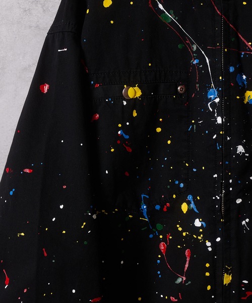NUMBER (N)INE（ナンバーナイン）の「HAND PAINTED CHAIN STITCH LOGO SHORT ZIP-UP BLOUSON / ハンドペイント チェーンステッチ ロゴ刺繍 ショート ジップブルゾン（ブルゾン・メンズ・アイボリー/ブラック・4/3/2）」の21枚目の写真