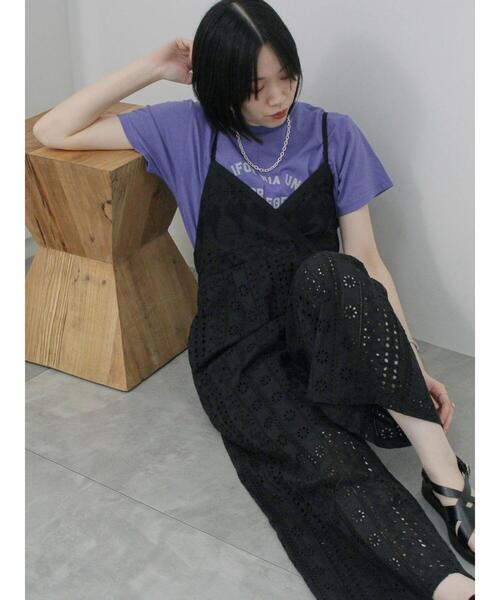 Samansa Mos2 blue（サマンサモスモスブルー）の「カットワークサロペット（その他パンツ・レディース・オフホワイト/ブラック・F）」の19枚目の写真