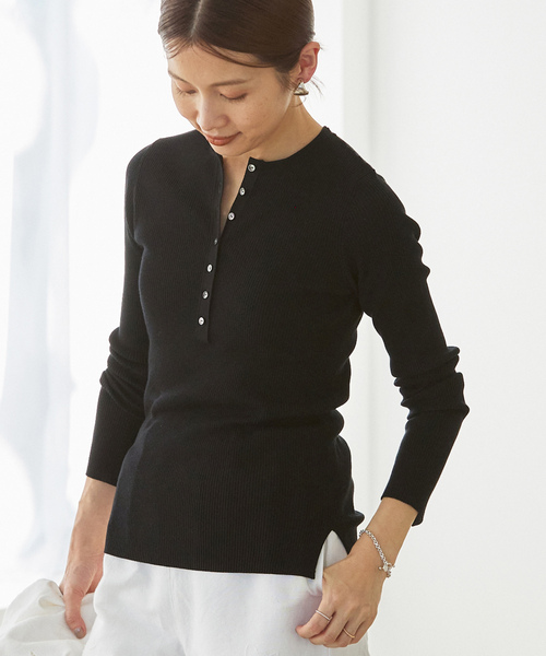 イエナ IENA ニット セーター 長袖 ブラック