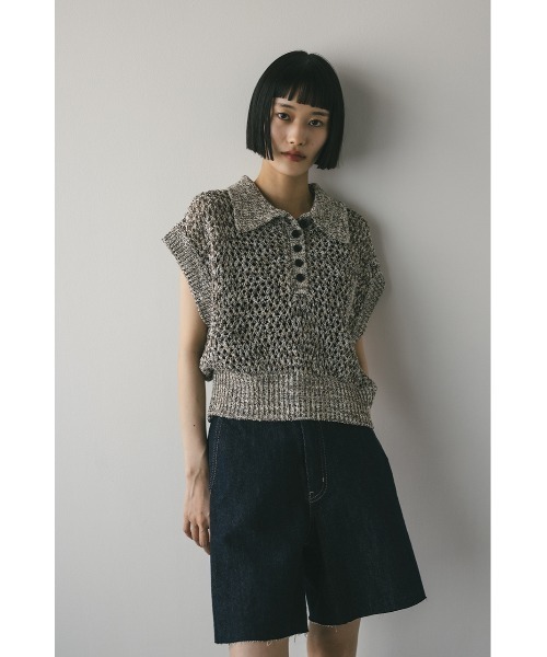 STYLEMIXER（スタイルミキサー）の「【再入荷！】クロシェポロニット（ニット/セーター・レディース・ホワイト/レッド/ブラック・FREE）」の20枚目の写真