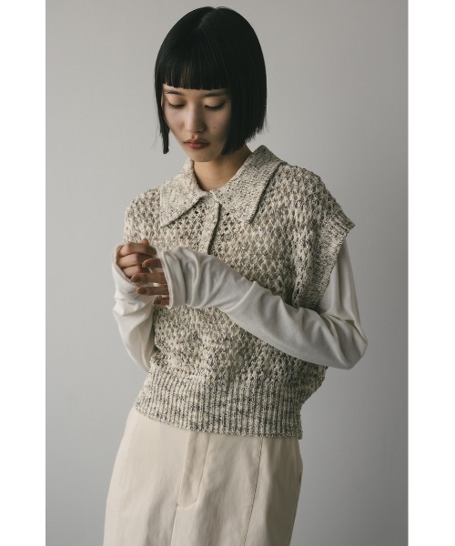 スタイルミキサー⭐︎クロシェポロニット 再入荷！】クロシェポロニット（ニット/セーター）｜STYLEMIXER