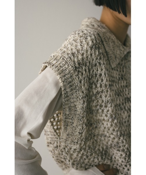 スタイルミキサー⭐︎クロシェポロニット 再入荷！】クロシェポロニット（ニット/セーター）｜STYLEMIXER