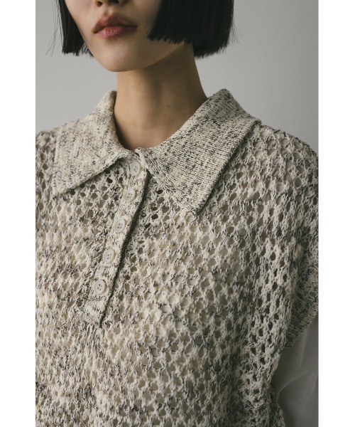 スタイルミキサー⭐︎クロシェポロニット 再入荷！】クロシェポロニット（ニット/セーター）｜STYLEMIXER