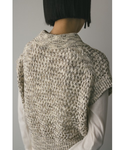 STYLEMIXER（スタイルミキサー）の「【再入荷！】クロシェポロニット（ニット/セーター・レディース・ホワイト/レッド/ブラック・FREE）」の14枚目の写真